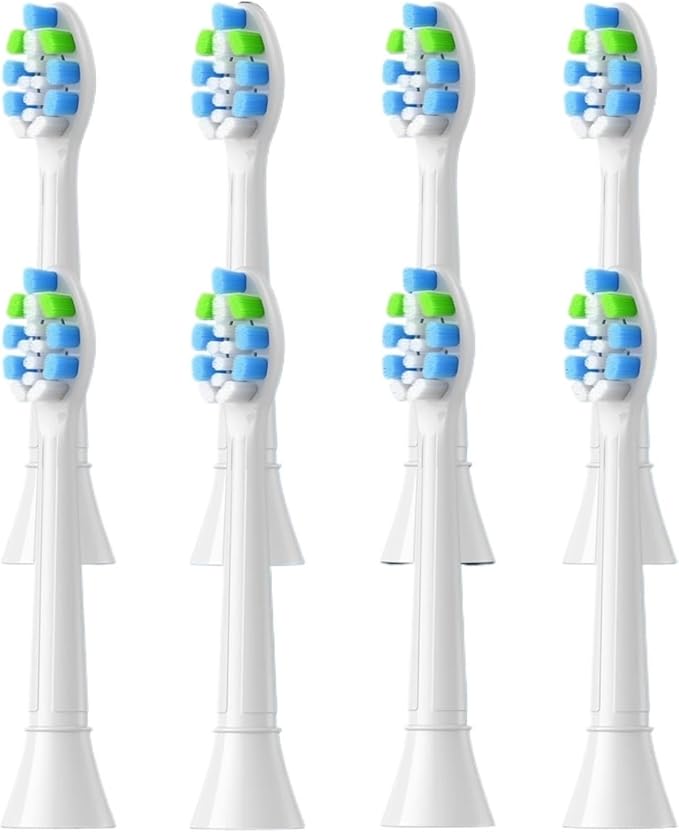 8-16Pack Replacement Toothbrush Heads Compatible with Philips Sonicare Electric Tooth Brush Refill(8pcs White)