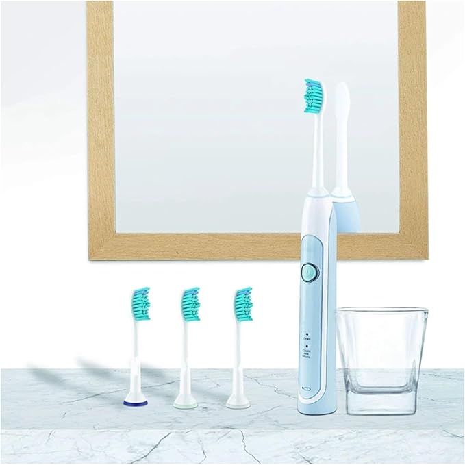 28-32pcs Electric Toothbrush Replacement HeadsCompatible for with Brush Click-on Handles(32pcs)