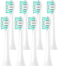 4/8/12/16PCS Compatible for Philips Replacement Toothbrush HeadsSonic Electric Vacuum Soft Bristle Brush Heads(HX3130-8pcs)