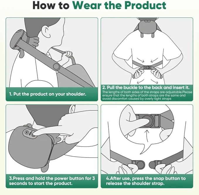 Shoulder Massager Electric Cervical Massager Bionic Hand Heating Wireless Portable 3D Kneading Massage for Neck Shoulders &amp Hands Unisex Lightweight &amp Adjustable Speed Settings
