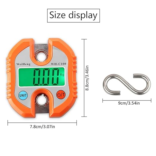 Hoyer Lift Scale for Hoyer Lifts for Home use Simple and Fast Hoyer Lift Scale Maximum Weight 330lb (Color : Orange)