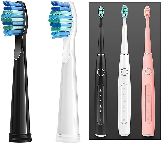 Replacement Toothbrush Heads Compatible with COSOUL Electric Toothbrush Soft Bristle Nozzles Deeply Clean(8PCS White)
