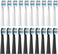 Replacement Brush HeadsCompatible for Seago Electric Toothbrushes E1-9/SG2303/SG575 Vacuum Packing(10white10black)