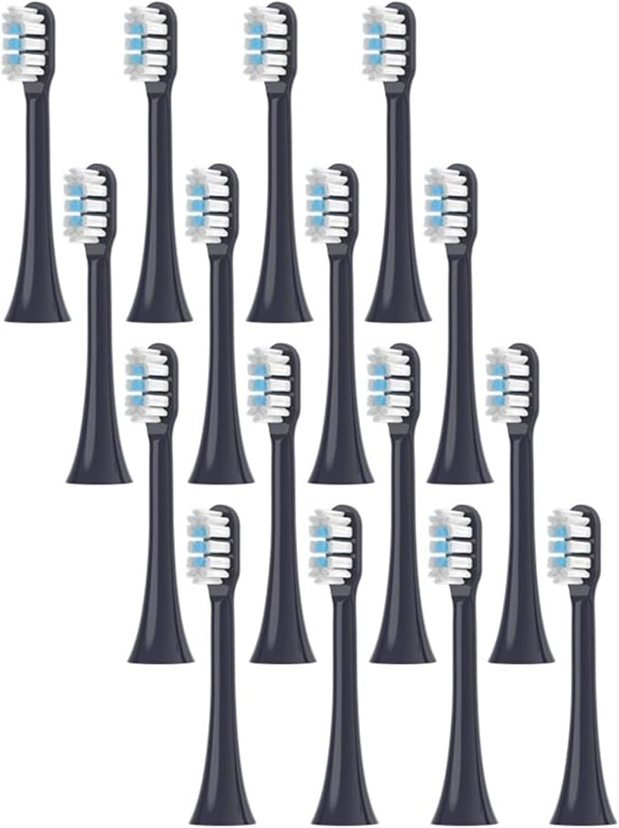 4/8/12/16PCSCompatible for XIAOMI MIJIA T302 Replacement Toothbrush Heads Sonic Brush(T302 Purple-16pcs)
