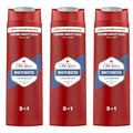 Old Spice Whitewater 3-in-1 Shower Gel for Men 400 ml – Body Face &amp Hair Wash with Fresh Water Sandalwood &amp Citrus Scent – Long-lasting Masculine Fragrance Pack of 3