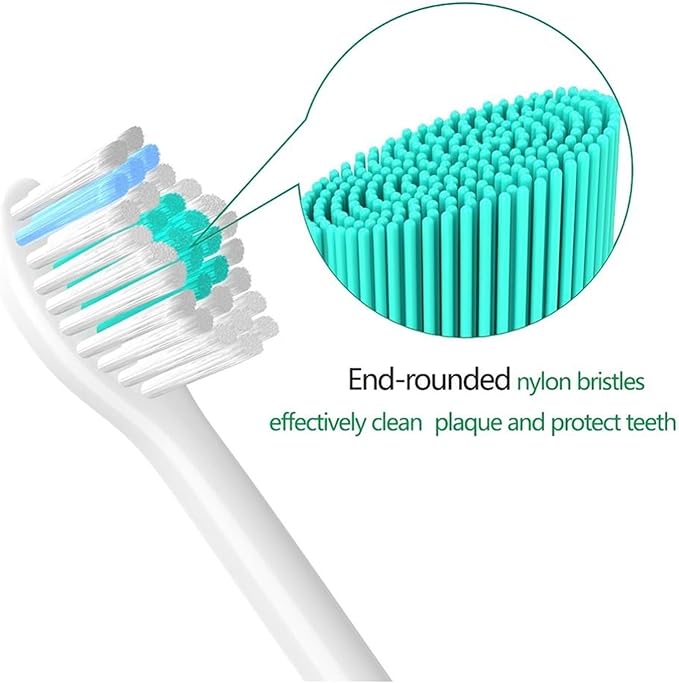 2pcs Replacement Electric Toothbrush Heads Compatible For Philips Compatible For Sonicare E-Series HX9500 HX9552 HX9553 For Oral Hygiene