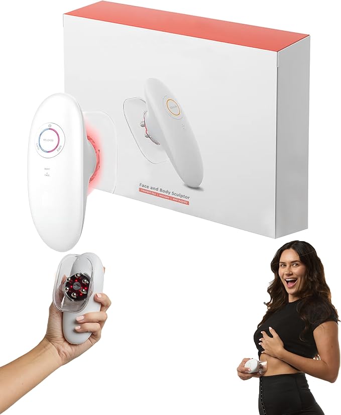 Body Sculpting Device - 2025 Triple-Action Machine with Suction &amp Vibration for Thighs Legs &amp Arms Cellulite Smoothing Body Firming Massager for Women (A)