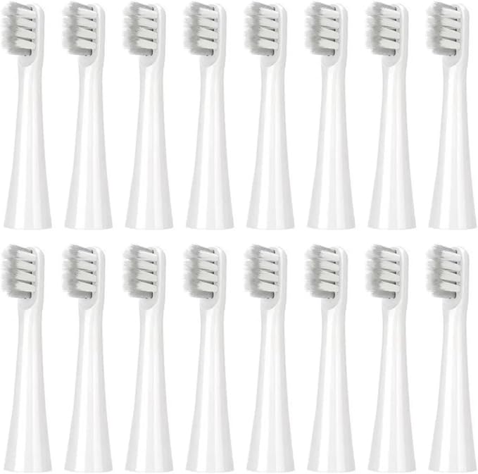 16/32pcs Replacement Toothbrush Head Compatible for C3/Y1/GY1/C6X General Adult Bristles Nozzle Brush(32pcs)