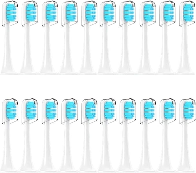 20Pcs Electric Toothbrush Head Compatible for T300 T500 T700 Replacement Universal Suitable(5pcs White)