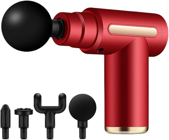 Mini Massage Gun Household Massager Pocket Portable Mini Neck Cream Gun Electric Muscle Workout Equipment yejingkuan Dark Night Black