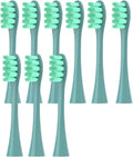 Replacemen Brush Heads Compatible for Flow/X Pro/F1/Z1/One/Air2 Electric Toothbrush(9 Green)