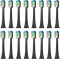 Replacement Toothbrush HeadsCompatible for S100 S200 S600 S700 S800 S900 S710 S820 S910 ElectricCompatible for Hyundai X100(16pcs Black)