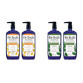 Dr Teal's Body Wash Bundle with Pure Epsom Salt Glow &amp Radiance with Vitamin C &amp Citrus (Pack of 2) and Relax &amp Relief with Eucalyptus &amp Spearmint (Pack of 2)