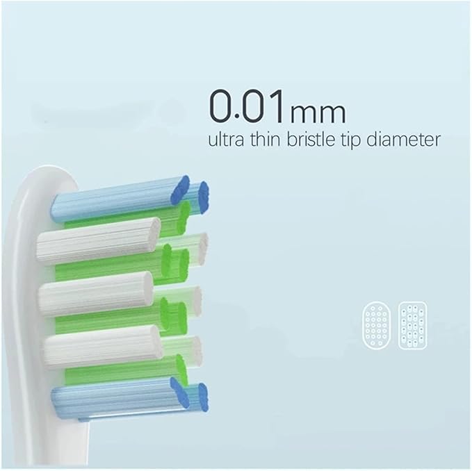 16pcs Replacement Brush HeadsCompatible for Oclean Sonic X/Pro/ Z1/ SE F1 One PW01/03/05/07/09 P5 Electric Toothbrush(16 Blue)