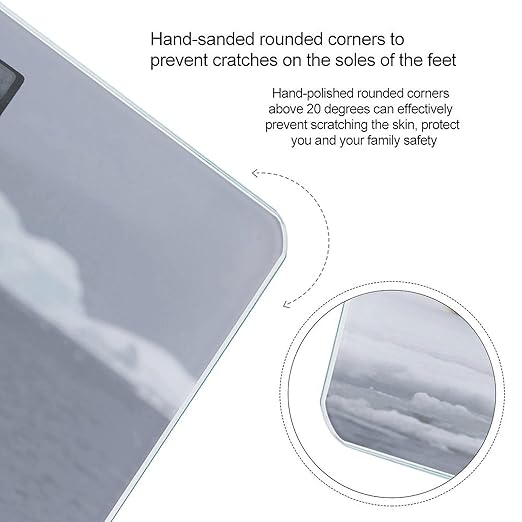 Digital Bathroom Scale for Body Weight Scale with Bright LCD Display High Accuracy Step-On Technology Auto On/Off Polar Bear Ice Floe Digital Scales 400 Lbs /180kg