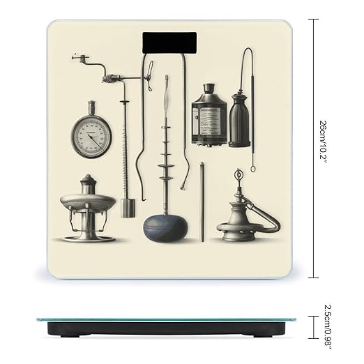 Medical Apparatus and Instruments Weight Scale Large Bathroom Scales Digital Weight with Bright LED Display Non Slip Automatic Weighing Scale Fashion Weighing Machine for Body