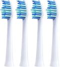 4 Pcs Replacement Brush Heads Compatible for HiLink Lebooo Toothbrush Head Teeth Cleaner(White B)