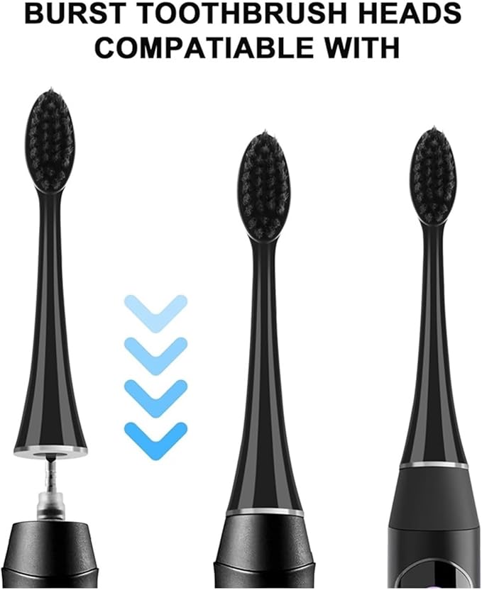 Replacement Electric Toothbrush Heads 10PCS Whiting Bamboo Charcoal BrushCompatible for S9 Adults(10pcs)