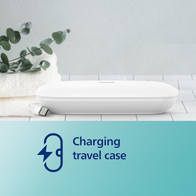 Philips Sonicare DiamondClean Connected Electric Toothbrush 2 Pack x2 Sonic Toothbrushes x2 Charging Travel Cases x2 A3 Brush Heads 12 Brushing Settings (Black and Rose Gold) Model HX9912/71