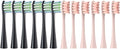 4/12PCSCompatible for Oclean Toothbrush Head for X/X Pro/Z1/F1/One/Air 2/SE Electric Sonic(12PCS-Black-Pink)
