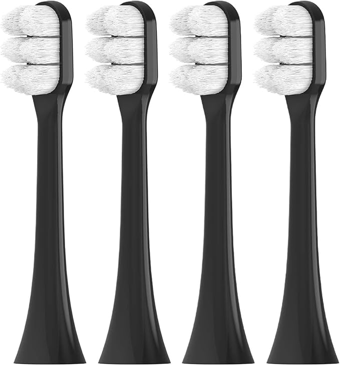 Ultra Soft Bristles Replacement Brush Heads Compatible with Electric Toothbrush for Sensitive Teeth &amp Gums Care(4 Pcs)