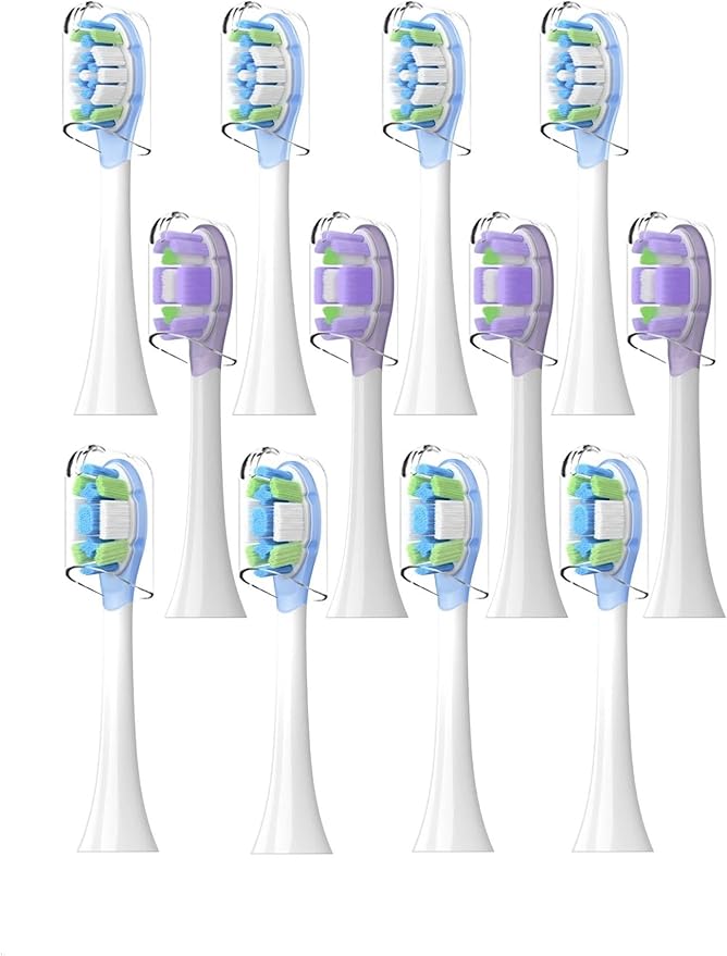 4PCS Replacement Brush Heads ForCompatible for Xiaomi Oscillation Electric Toothbrush Pro Mijia MES610 MES609 Head Soft Bristle(Green)