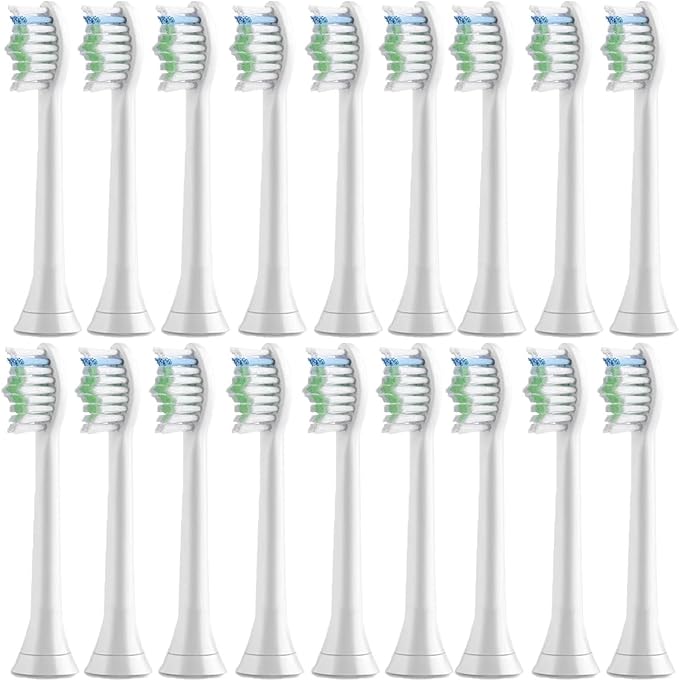 Compatible for 4pcs Replacement Brush Head Compatible with PH Sonic Care Diamondclean Electric Toothbrush(Yellow)