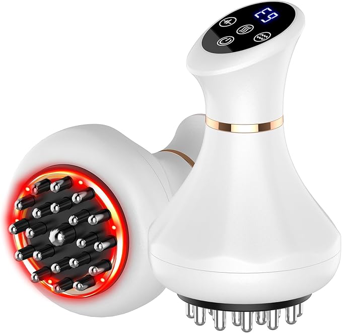 Lymphatic Drainage Massager Anti-Cellulite Massager For Body Cellulite and Thigh &amp Belly Stretch Marks Reduction Handheld Massage tools for lymphedema &amp lipedema Sciatica Nerve pain relief