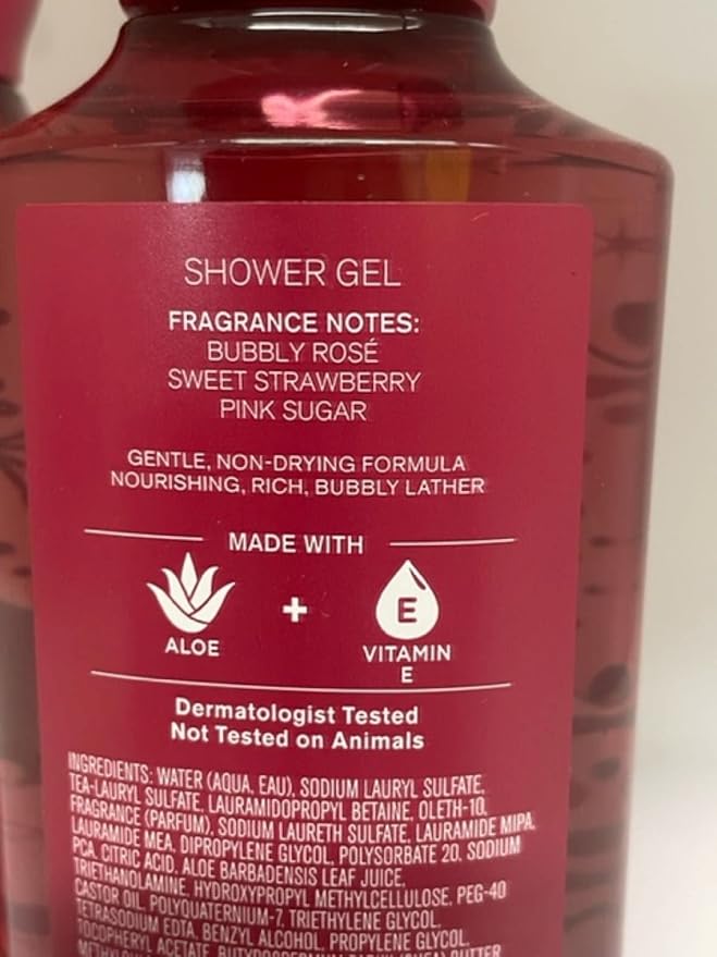 Bath and Body Works Cotton Candy Champagne Shower Gel Gift Sets 10 Oz 2 Pack (Cotton Candy Champagne)