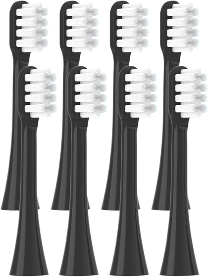 16 PCS Replacement Toothbrush Heads Compatible for X3S/X3U/X5 Electric Tooth Brush Soft Bristle Nozzles with Vacuum Packaging(16 Black Soft)