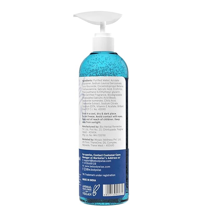 1% Salicylic Acid Body Wash 700ml | Prevents Body Acne Bumpy skin Exfoliates &amp Deep cleanses skin | Paraben &amp SLS free | Suitable for all skin types | Body Shower Gel