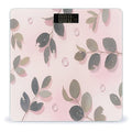 Eucalyptus Leaves Watercolor Weight Scale Large Digital Bathroom Scales with Bright LED Display Non Slip Digital Scale and Step On Fashion Weighing Machine for Body