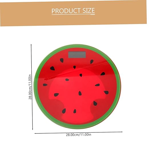 Cartoon Watermelon Digital Weight Scale Tempered Bathroom Scale for Household Use Accurate Body Weight Measurement Cute Design for Fitness Tracking