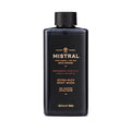 Mistral Men's Body Wash &amp Shampoo Bourbon Vanilla 13.5 oz | 2-in-1 Natural Shower Gel for Men | SLS Paraben &amp Phthalate Free | Natural Men’s Body Wash Moisturizing Bath Gel - Made in France