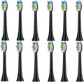 12pcs Replacement Brush Head Compatible for PH Care Diamondclean Toothbrush(Black)