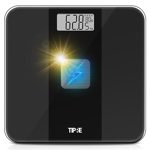 Solar Powered Weight Scale with Endless Power Scale for Body Weight Electronic Bathroom Scale for Weight Loss Digital Weighing Scale with 0.1lb Accuracy No Battery Required 400lb/180kg