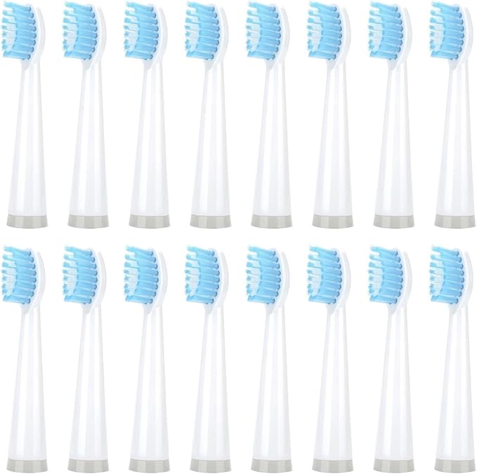 Replacement Toothbrush Heads Compatible for Rtauys M5 Electric Soft Brush Bristles Nozzle for Rays4-16Pcs(16PCS White)
