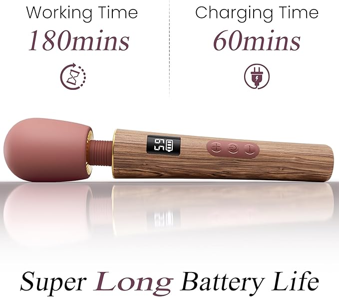 Personal Massagers Woman - Powerful Massage Tools with 9 Vibration Modes 5 Speeds Flexible Silicone Head Digital Display Waterproof Adult Tools for Women