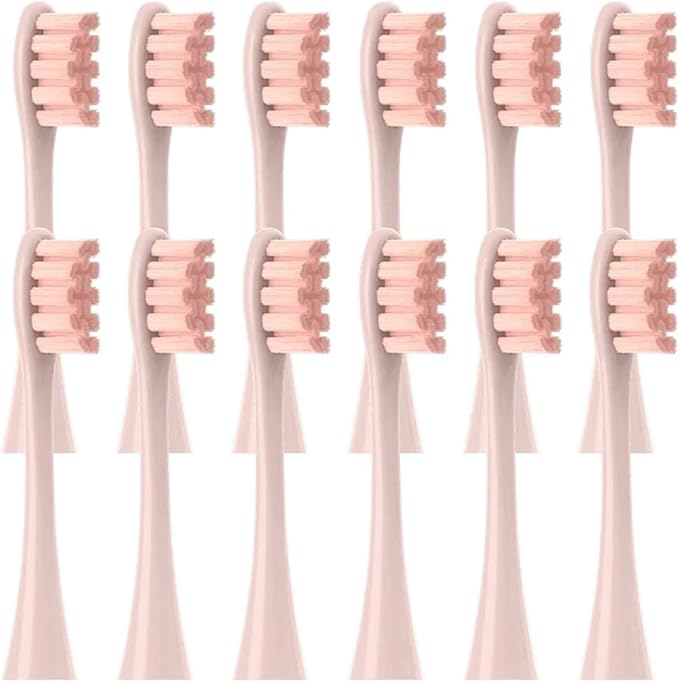12PCS Replacement Brush HeadsCompatibility for Oclean X/X PRO/ Z1/ F1/ One/Air 2 /SE Sonic Electric Toothbrush(12pcs Pink)