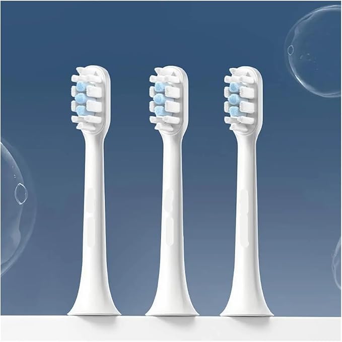 Replacement Tooth Brush HeadsCompatible for Xiaomi Mijia T301/ T302 Sonic Electric Toothbrush Spare(T301T302 Blue 3 pcs)