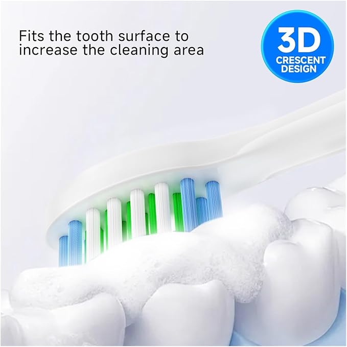 Replacement Brush Heads Compatible for SU50 Electric Toothbrush Head(20PcsPack)