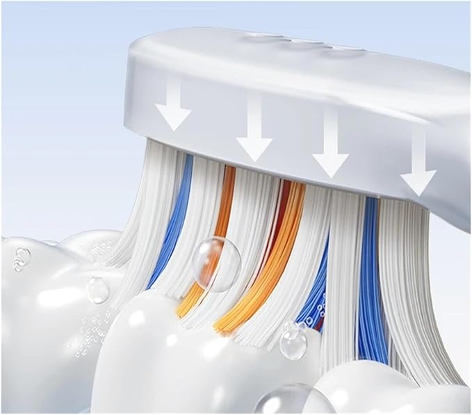 4PCS Replacement Brush Heads Compatible for SOOCAS PT1 Electric Toothbrush Dupont Bristle Nozzles