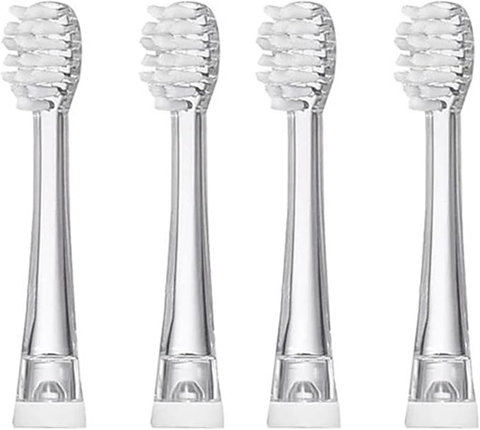 Kids Brush Heads Children Electric Toothbrush Replacement HeadsCompatible for Seago EK6 977 Sonic 4pcs(4 Small Heads)