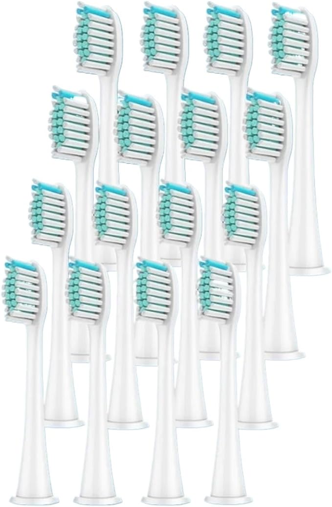 3 Models Electric Toothbrush Head Compatible For Philips Sonicare HX3/HX6/HX9 Series Models(16pcs white)