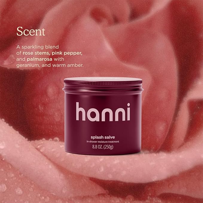HANNI Splash Salve Body Mask In-Shower Moisturizer with Coconut Jojoba Shea Butter &amp Glycerin Deep Conditioning for All Skin Types 250 mL / 8.8 oz (Pack of 2)