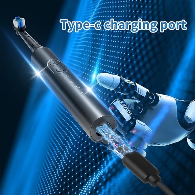 Sonic Electric Toothbrush for Adults and Kids5 Modes &amp 3 Intensities for Sensitive Teeth &amp Braces