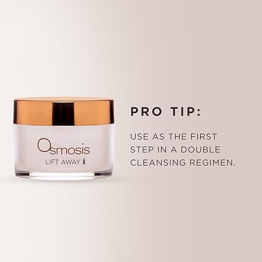 OSMOSIS LIFT AWAY Cleansing Balm Facial Cleanser Without Drying Face Wash with Avocado Oil and Elderberry for Aging Dry Sensitive Skin 2.5 Oz