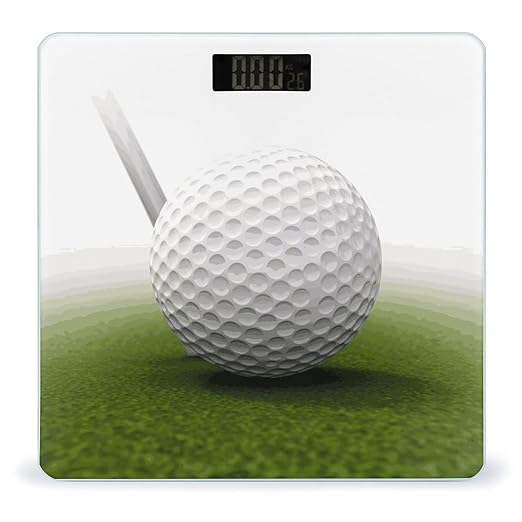 Golf Ball Weight Scale Digital Electronic Scales Bathroom Scale Larg LCD Backlight Display High Precisio MeasurementsTempered Glass