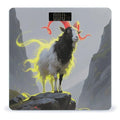 Standing Glowing Goat Weight Scale Cute Bathroom Scale for Body Highly Accurate Digital Weighing Machine for People Compact LCD Display Scales with Sturdy Toughened Glass Scales