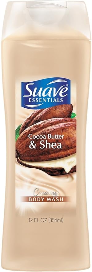 Suave Naturals Creamy Body Wash Cocoa Butter &amp Shea 12 oz (Pack of 4)